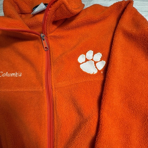 Columbia Clemson Tigers Orange Full Zip Fleece Women's Medium - Picture 1 of 12